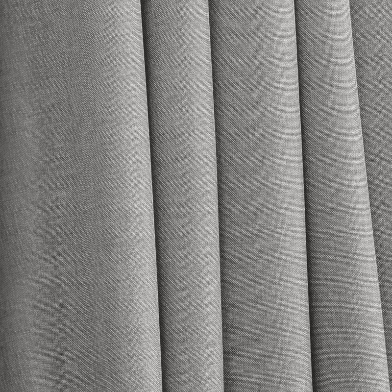 Lakeland Classic Solid Semi-Sheer Grommet Double-Wide Single Patio Panel in Bold Colors, Gray