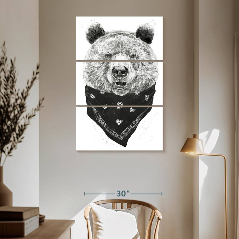 Brampt Wild Bear II, 65" H x 42" W