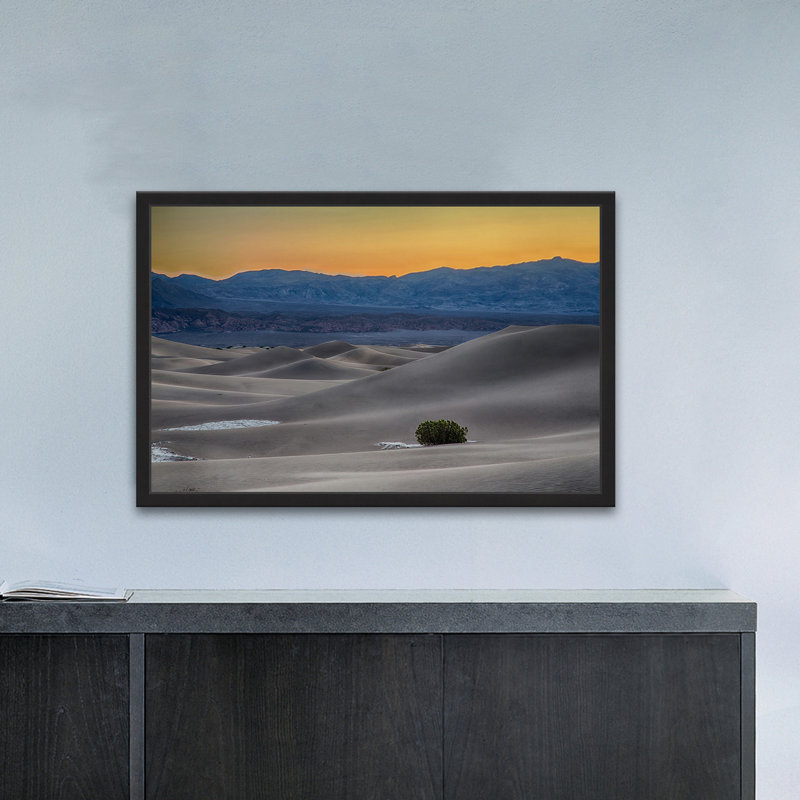 Rolling Sand Hills - Print, 61cm H x 91cm W x 3.81cm D, Black Framed, No Matte