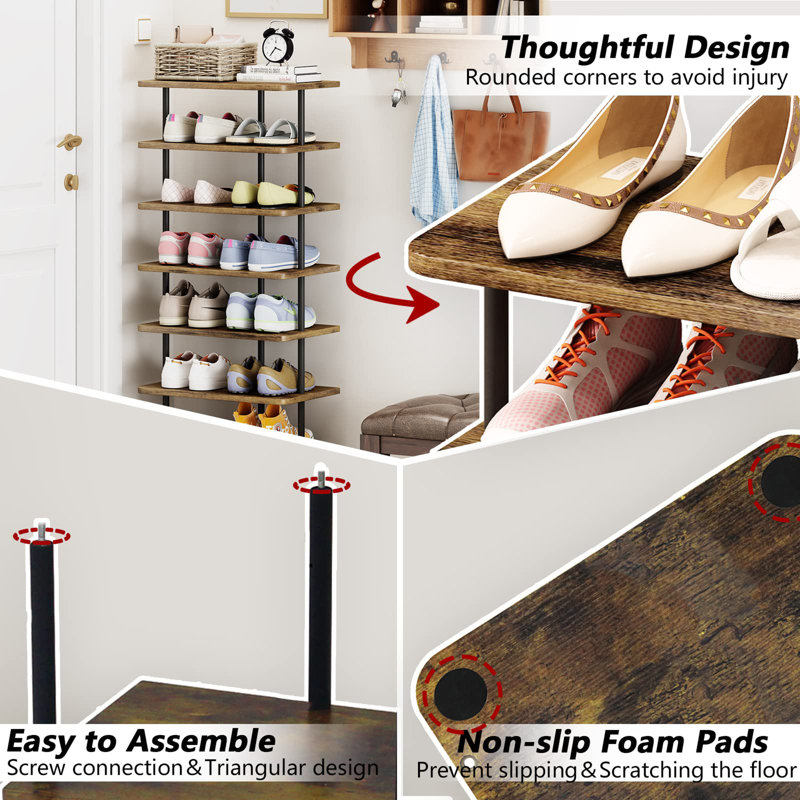 14 Pair Shoe Rack