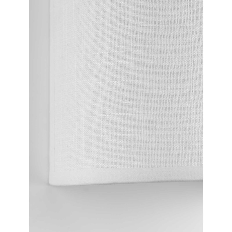 Armindo Steel LED Flush Mounted Sconce, Summer Linen, White