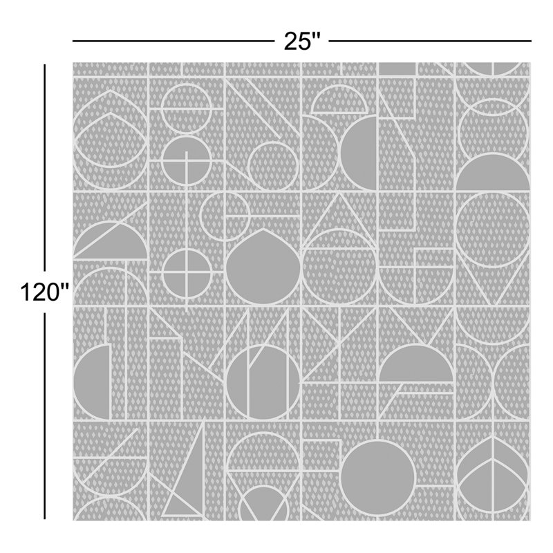 10' L x 25" W Wallpaper Roll, Mocha