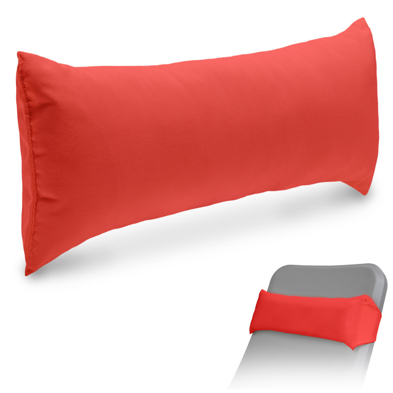 Coussin de chaise longue d'extérieur rouge avec sangle Coast, Rouge