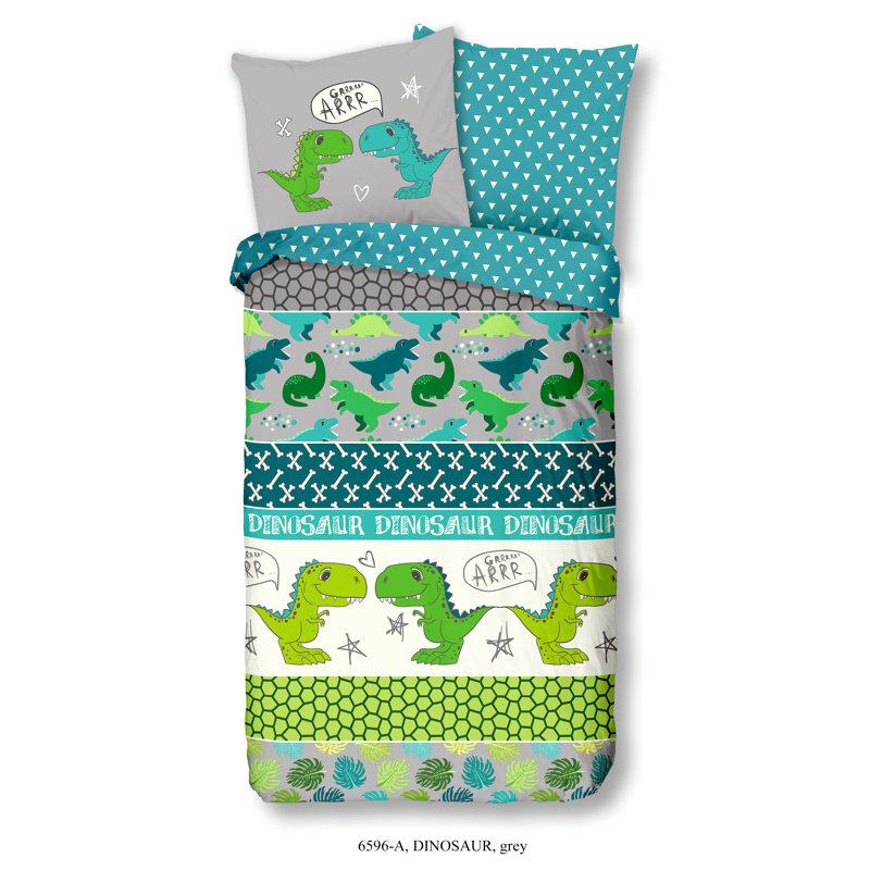Cotton Abstract Duvet Cover with Pillowcases