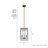 Chevron 4 - Light Square Pendant-74777691-91299787