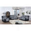 Fauteuil inclinable gris ALICIA / NOIR