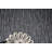 Solid Color Machine Made Tufted Polyester Area Rug in Light Gray Set-421559087