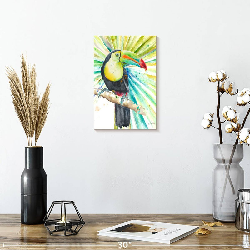 Brampt Bright Tropical Toucan, 12" H x 8" W