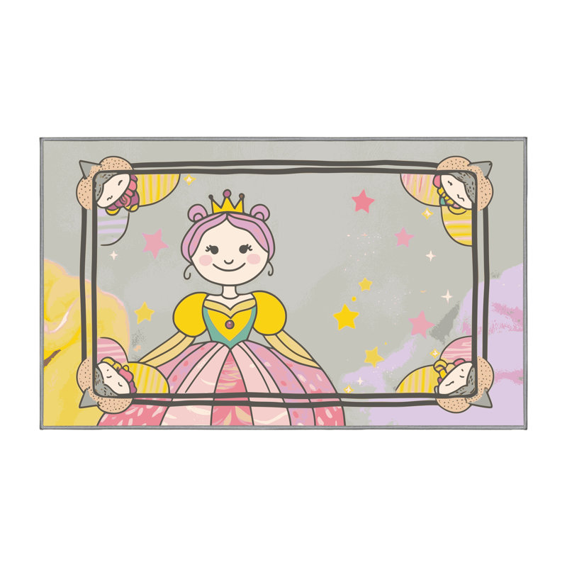Tapis fantaisie lavable Gemma, Rectangulaire 3 pi x 5 pi