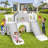 Joyldias 70.9'' W 9 In 1  Plastic Climber Toddler Slide, Toddler Playground With Double Slides,-100156936