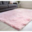 Tapis rose tissé à la main-586259779