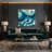 Coastal Ocean Current Map Gray Canvas Wall Art-1707961420