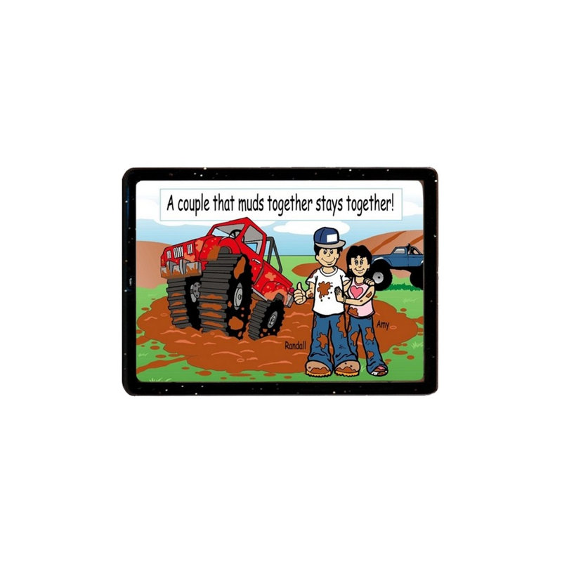 Magnet en acrylique personnalisé pour couple de trou de boue - excellent cadeau!, Oui