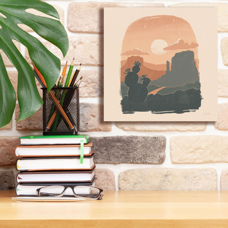 Art mural sur toile Winston Porter «Desert 1 Sq» par Janelle Penner, H 12 po x l 12 po x P 0,75 po