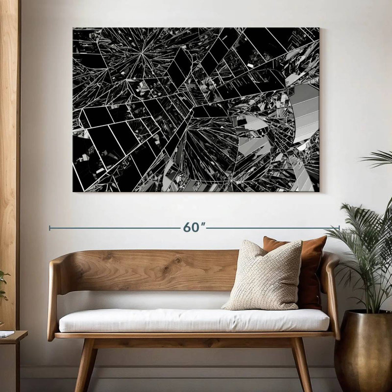 Miroir abstrait Avery, H 34 po x l 51 po