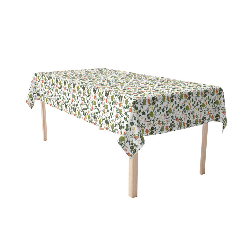 Plantsville Floral Square Tablecloth, 104" x 60"