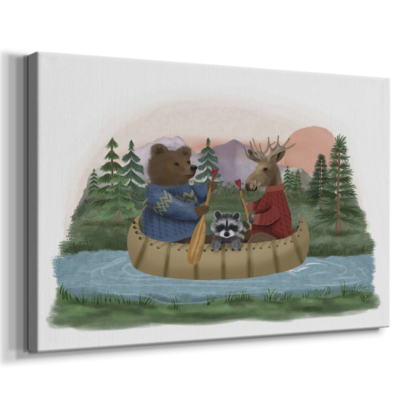 River Trip-Gallery Wrapped Canvas, 12" H x 18" W