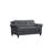 Ibiza 57.9" Wide Microfiber Rolled Arm Tufted Back Loveseat-86536468