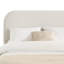 Lit rembourré Linton, Queen, bouclé blanc crème-380380715