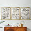 ABSTRACT Series DLXV - Impression sur mesure encadrée de qualité supérieure - 3 pièces-1258809473-1258809485