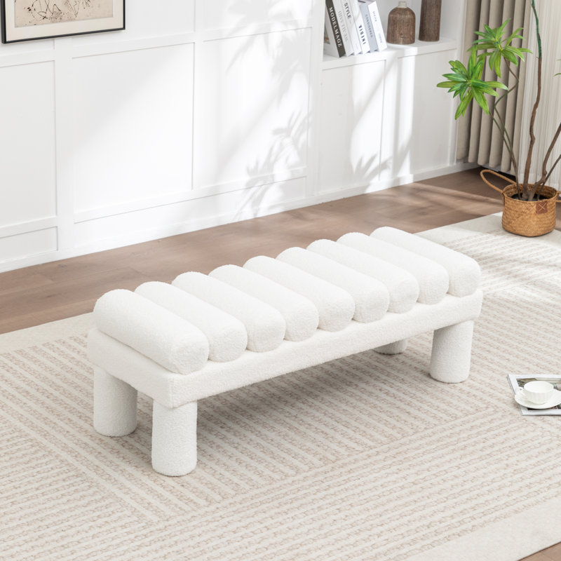 Banc rembourré Modern, White