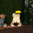 20"H Boy and Girl with Umbrella Garden Statue