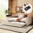 Twin Size Daybed In Beige With Storage , Trundle And For Relaxing Entertaining Time Fleece & Leisure-154190973