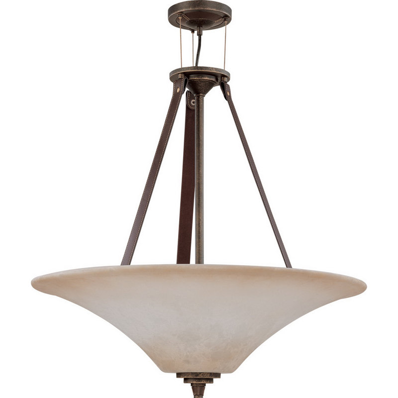 Luminaire suspendu bol 4 lumières unique Raelynn