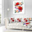 Illustration florale avec une variété de fleurs - Coussin imprimé floral-29894662-29894666