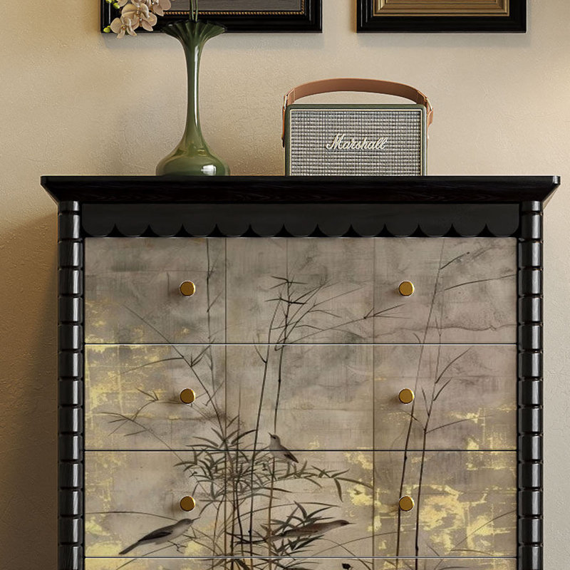 Commode décorative peinte de luxe