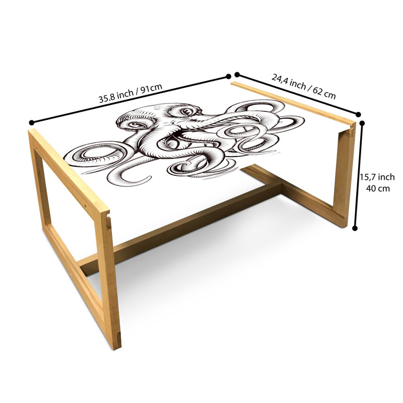 Jak-John Sled Coffee Table, 90cm H x 62cm W x 40cm D