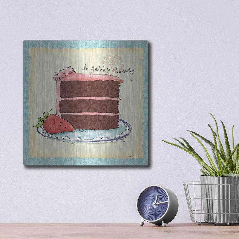 «Dessert Veuillez I» par Sue Schlabach, art mural en métal, H 12 po x l 12 po x P 0,13 po