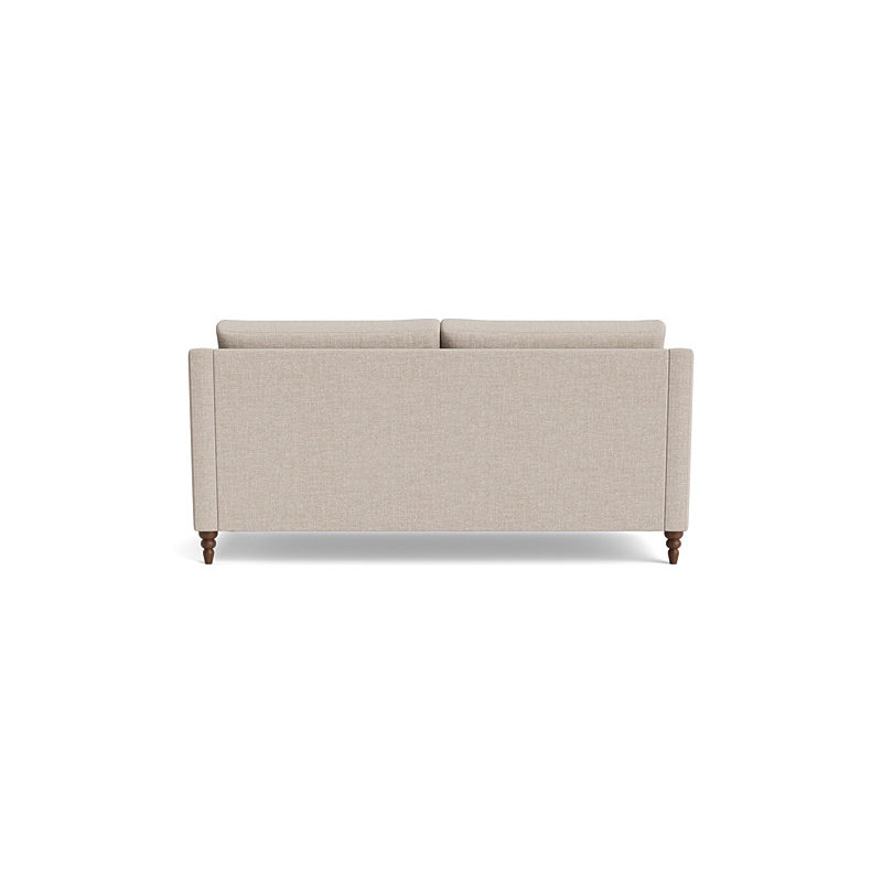 Vera Loveseat (70"), Walnut Finish (Turned), Performance Weave - Natural