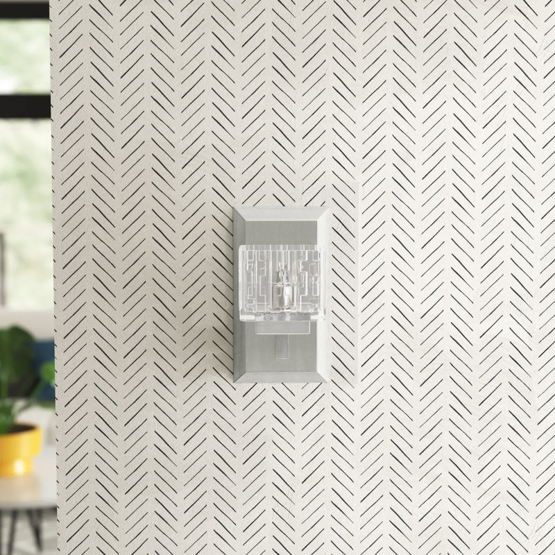 Bechard Steel LED Armed Sconce, Brushed Nickel, No