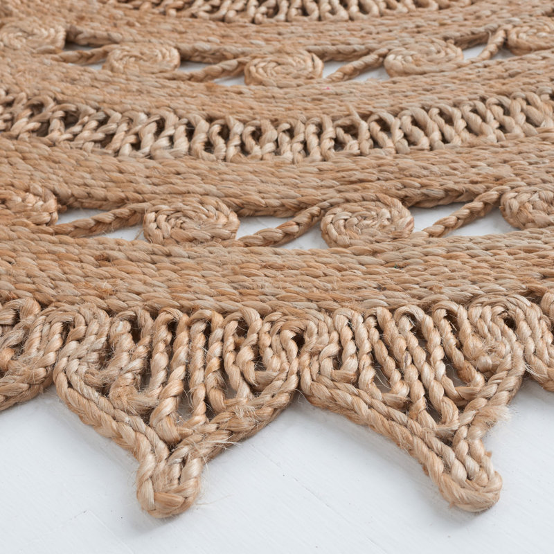 Tapis naturel en fibre naturelle 172, Rond 3 pi
