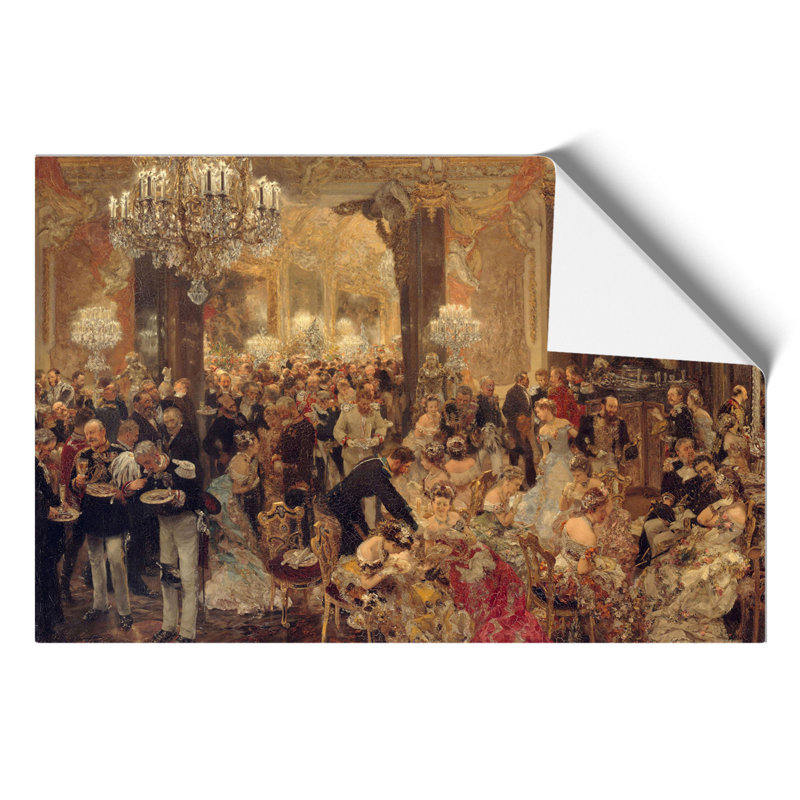Dinner at the Ball by Adolph Menzel - Frameless Print, 42cm H x 59cm W x 0.1cm D