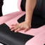 Metro Lane Adjustable Reclining Ergonomic Swiveling PC & Racing Game Chair in Black；pink