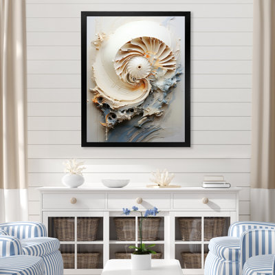 Art abstrait sur toile, "Nautilus"