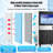 110LBS Undercounter Ice Maker, 27LBS Storage Bin with Blue Light LCD & Electric Drain Pump