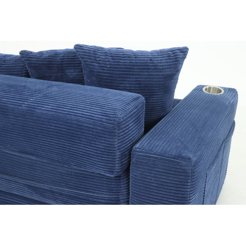 Upholstered 76.02 " Fabric Sectional