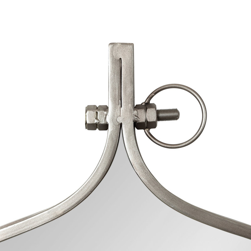 Miroir d'appoint Ristaino, gris, 37 po x 30 po