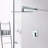 Wall Mounted Shower Faucet With Fixed Valve - Fine Brass Construction Settled Solid Creation
