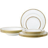 Noritake Haku 12-Piece Dinnerware Set, Service for 4
