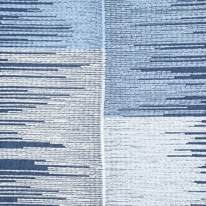 Sunburst Stripe Embroidery Fabric, Blue/ Medium Blue/ White