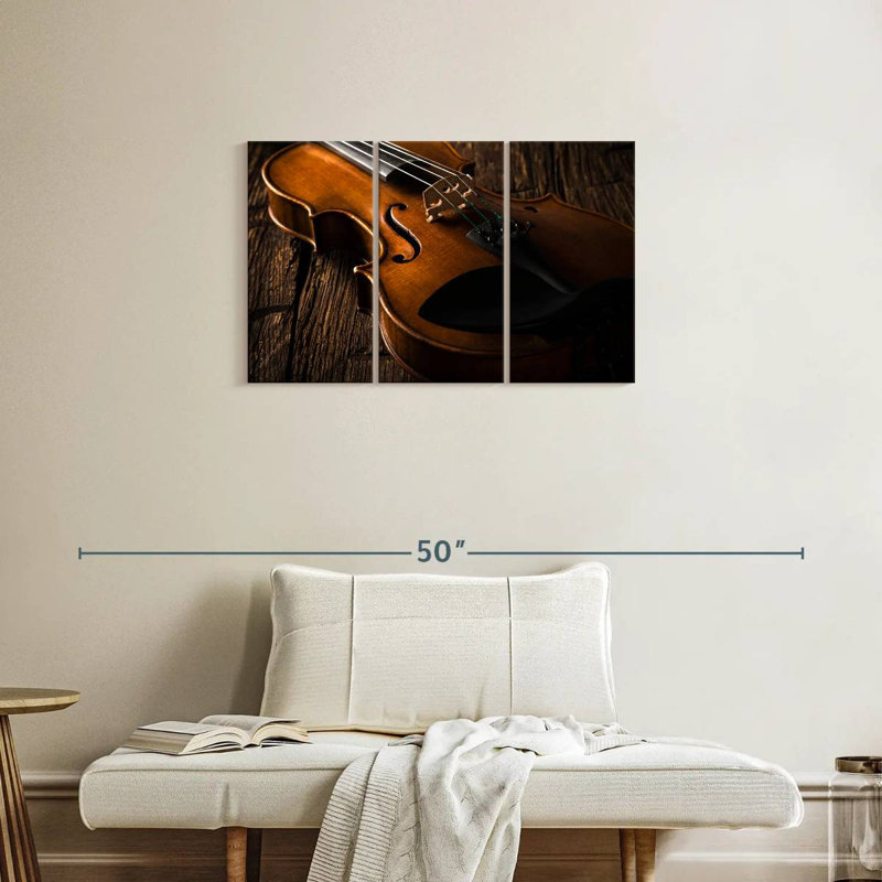Abarca violon grain de bois, H 20 po x l 33 po