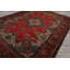 Tapis traditionnel rouge en laine noué à la main 9 pi 7 po x 12 pi 7 po Tabarij