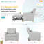 Upholstered Linen Convertible Chair-1085969183
