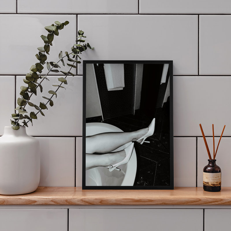 Affiche de salle de bain Z Studio, Structure noire