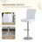 Modern Adjustable Swivel Faux Leather Bar Stools with Backs Set of 2-651367734