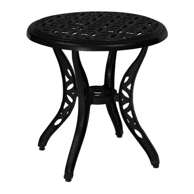 Casa Round Metal Outdoor Side Table , 22'' in. W 22'' in. D